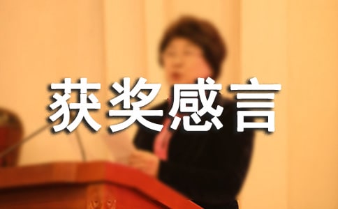 个人获奖感言发言稿