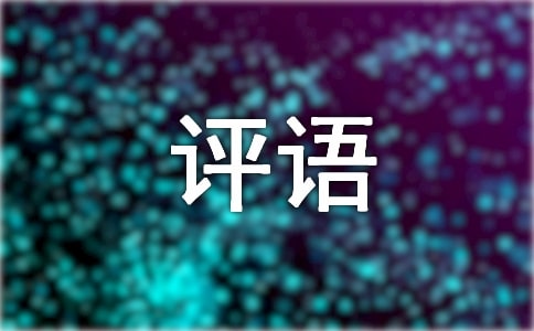 写景的评语