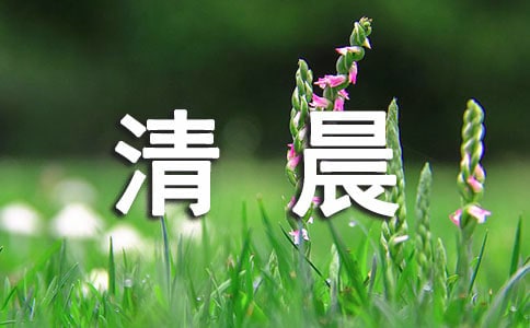 清晨的风景唯美句子