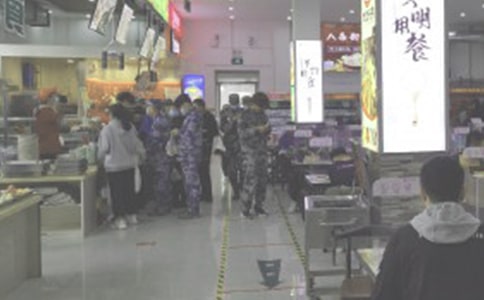 食堂提示语