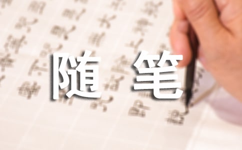 脚步放慢随笔
