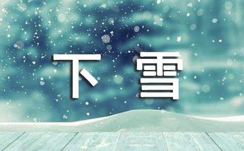 【推荐】下雪日记范文集锦五篇